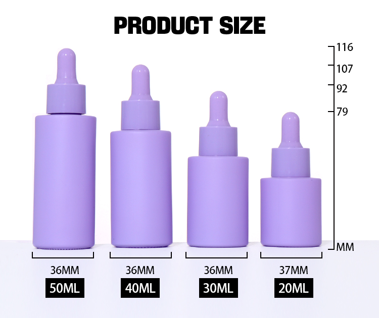 50ML, 40ML, 30ML, 20ML Macaron - colored Dropper Essence Bottle supplier
