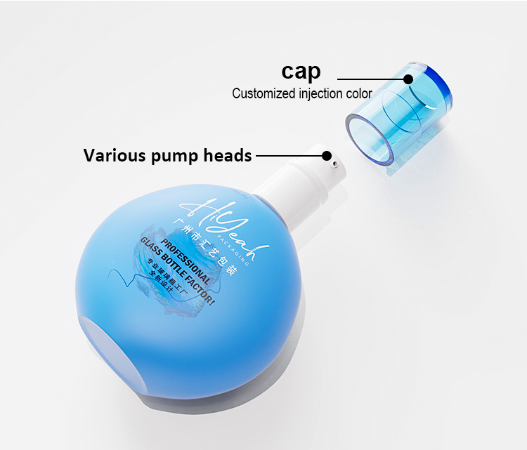 60ML Contrast - colored Irregular - shaped Lotion Pump Bottle factory