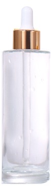 100ML, 80ML, 60ML, 50ML, 40ML, 30ML, 20ML Transparent / Frosted Dropper Beauty Bottle, Gold Lid Design Shows Light Luxury Texture supplier