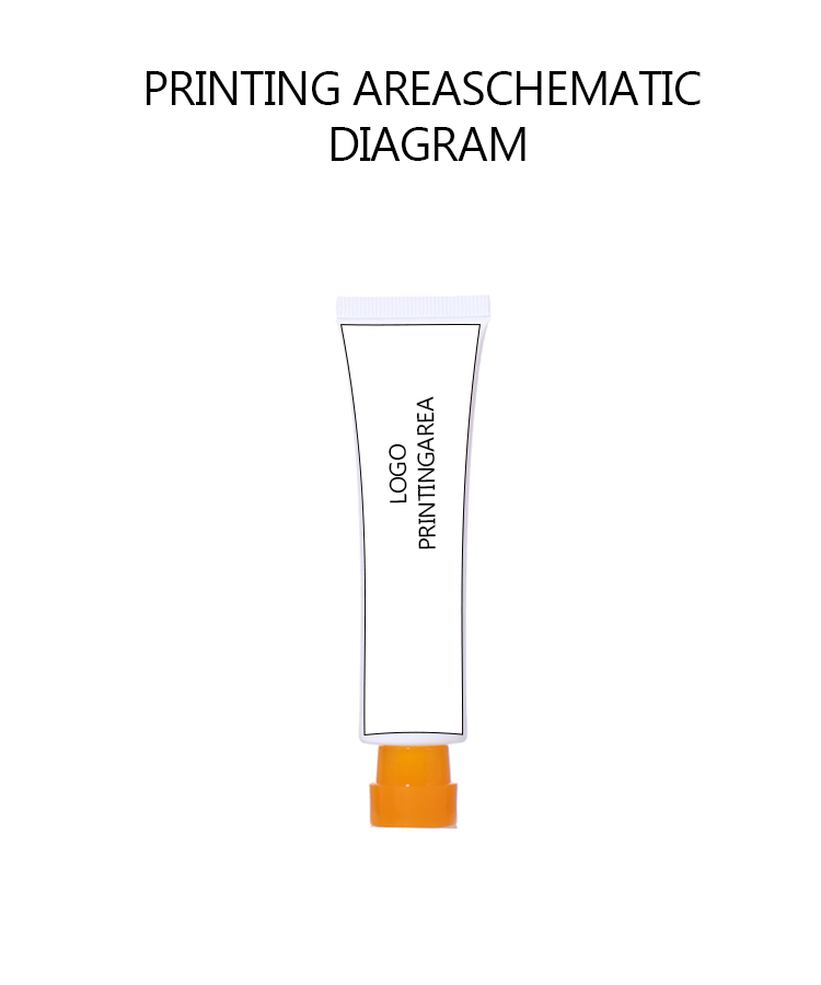 30ml White - Orange Contrast Color! Minimalist Style Hose Packaging factory