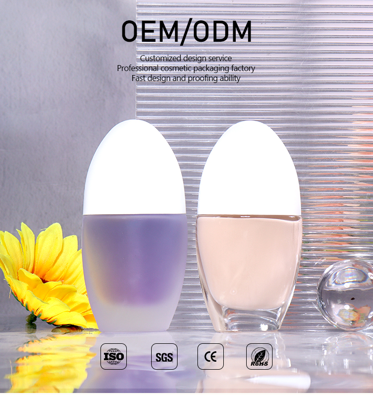 40ml Irregular Round Water - Drop Shaped Beauty Bottle supplier