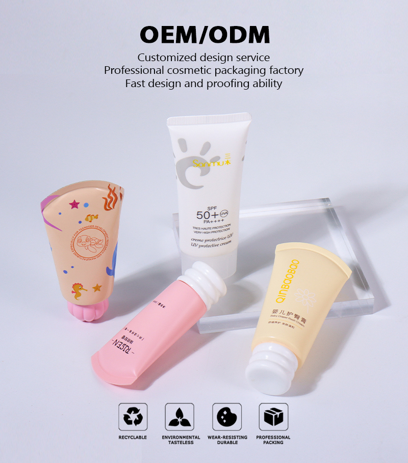 50ml Pure White Minimalist Sunscreen Tube supplier