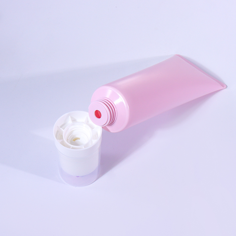 100ml Creative Massage Skincare Hose, Pink-White-Purple Color Matching Radiates Dynamic Charm supplier