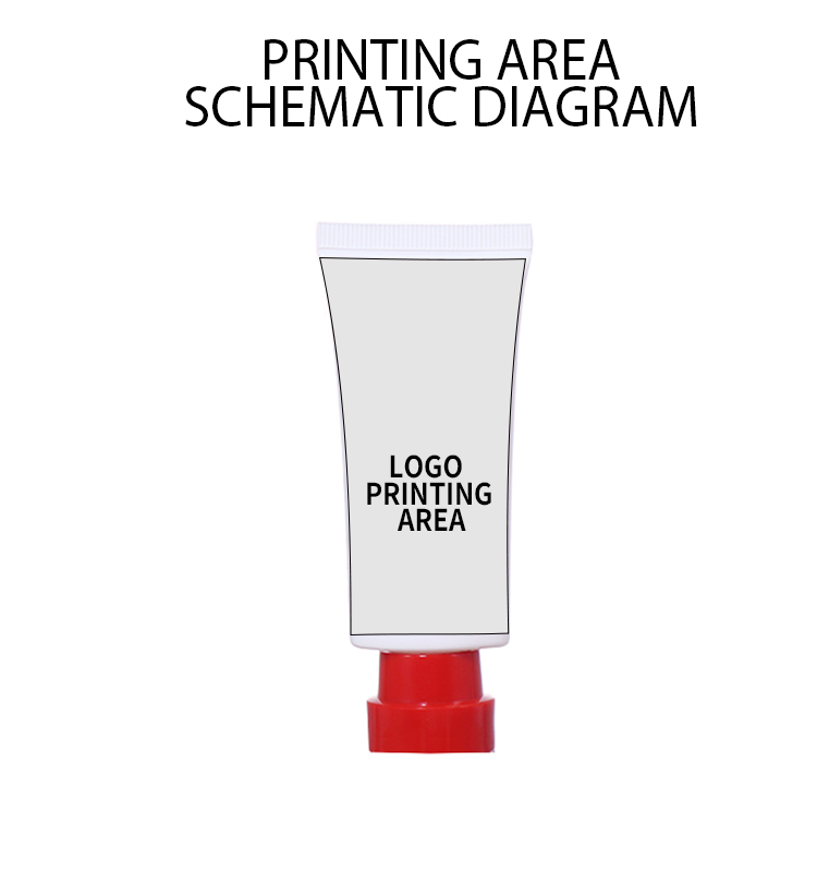 30ml Simple White Skincare Hose, Red Cap Adds Vitality and Charm details