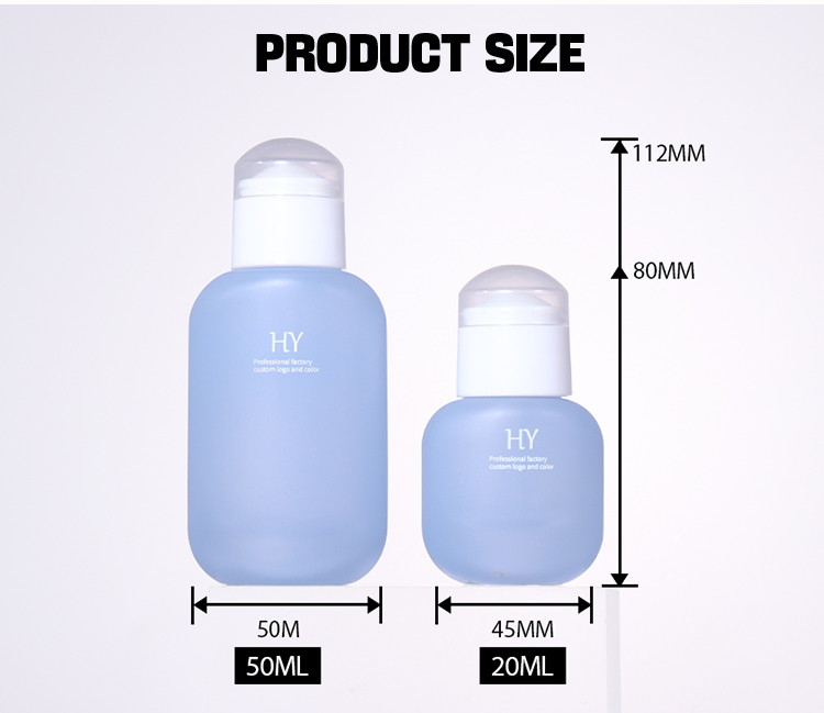 50ml and 20ml macaron - colored essential oil bottles manufacture