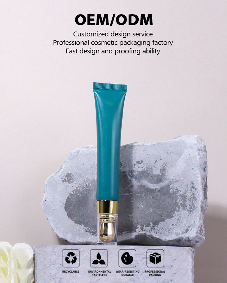 20g Peacock Blue Hose, Gold - Transparent Cap Design Shows High - end Texture manufacture