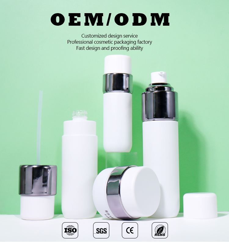 120ML, 100ML, 40ML Pure White Beauty Bottle Set factory