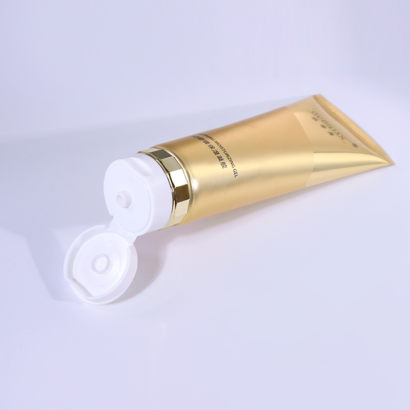 100ml Golden Luxury Skincare Hose, Gold-White Flip-Top Cap Highlights High-End Texture factory
