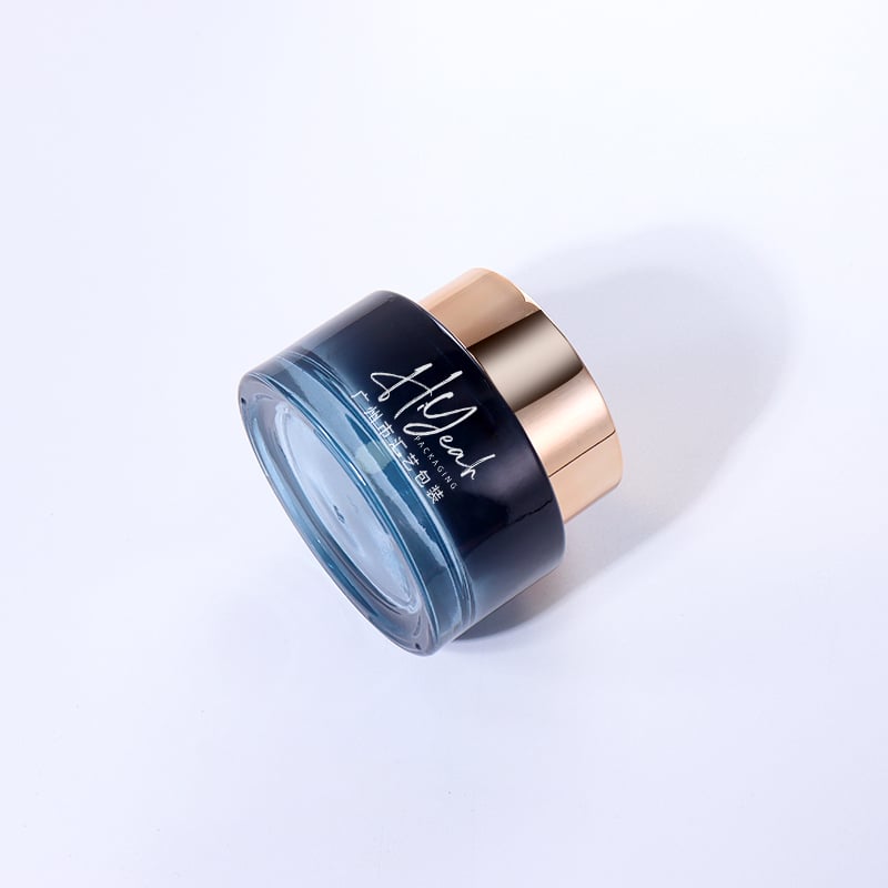 50g Blue - Gold Gradient Cream Jar, Luxurious Design Shows High - end Texture