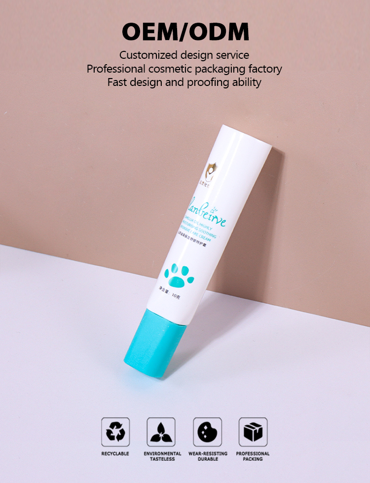10ml Hose Packaging with White - Blue Color Scheme, Full of Fresh Style details