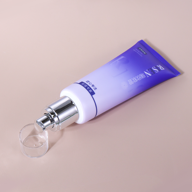100ml Gradient Purple - White Beauty Hose, Silver Pump Design Shows Exquisite Texture supplier