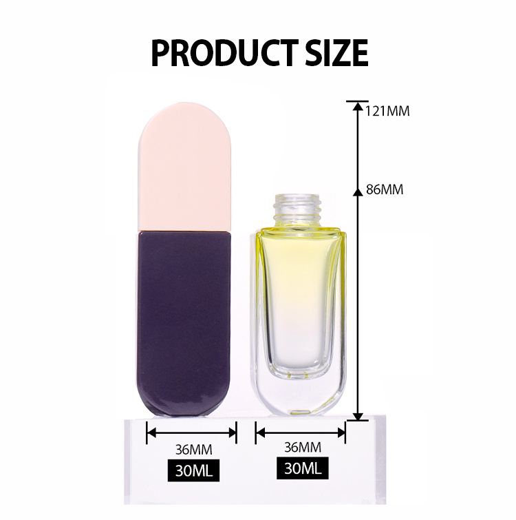 30ml Exquisite Beauty Bottle with Contrasting - Color Cap details