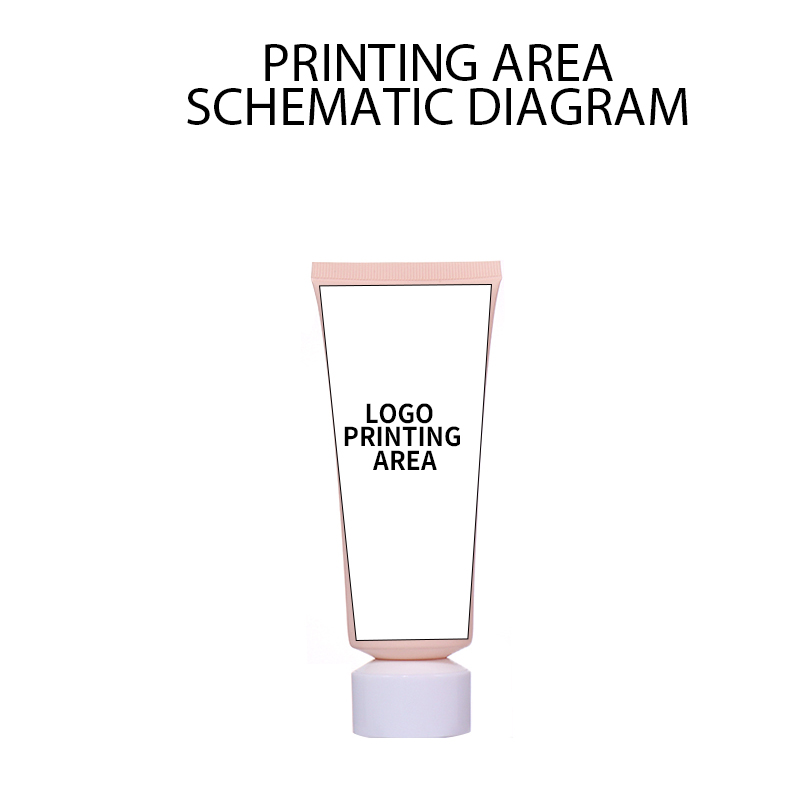 100ml Light Pink Tube, White Cap Design Exhibits Fresh Texture details
