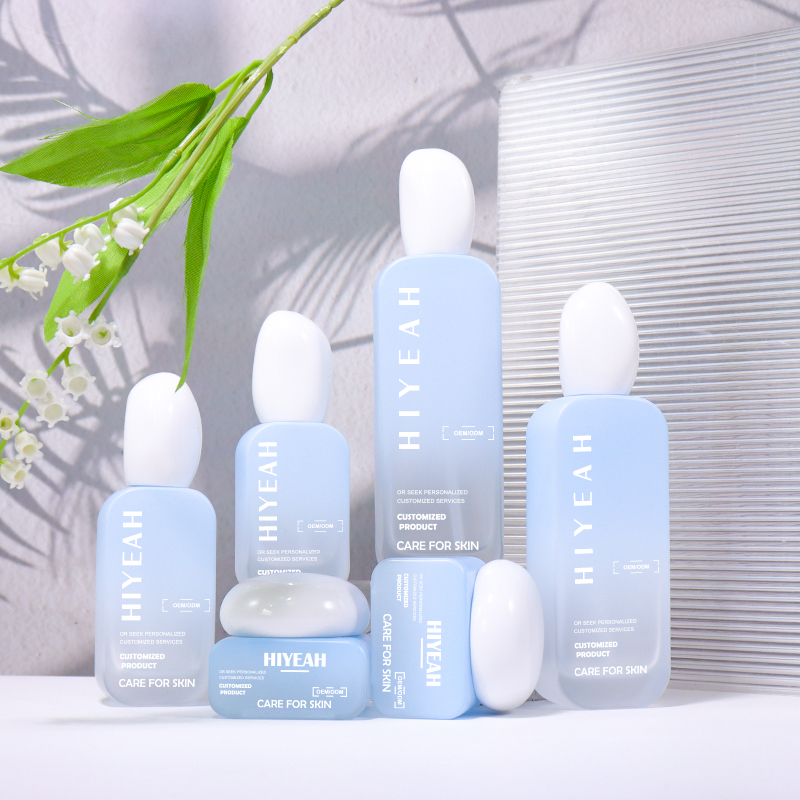 120ML, 100ML, 50ML, 30ML, 50G, 30G Light Blue Series Bottle Set
