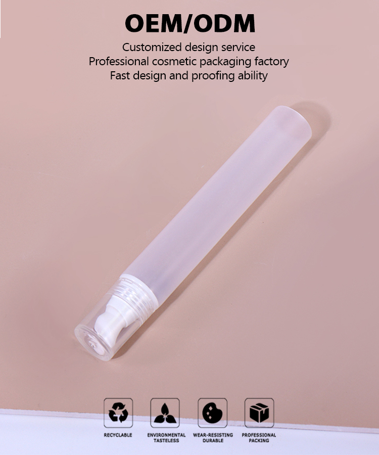 30ml Transparent Small Hose with White/Transparent Cap details