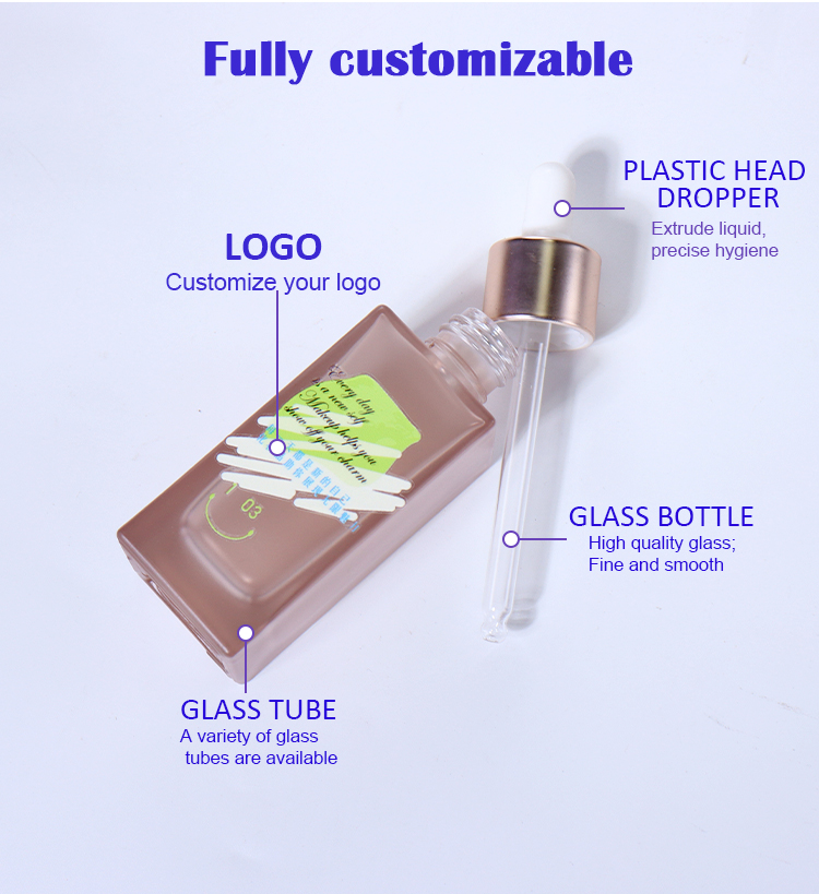 The 50ml essence bottle features a dropper design for precise dispensing supplier