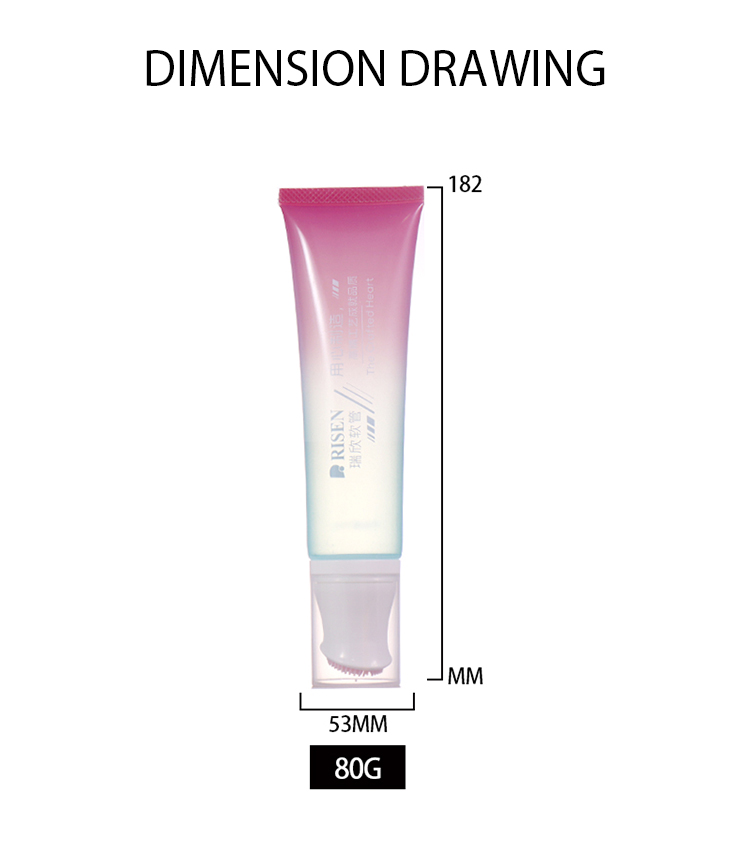 80ml Pink - Blue Gradient Beauty Hose, Silicone Brush Head Shows Ingenious Texture supplier