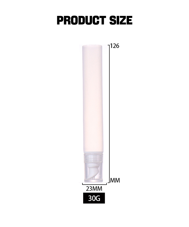 30ml Transparent Small Hose with White/Transparent Cap manufacture
