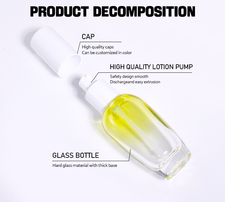 40ml Gradient Yellow - White Beauty Bottle details