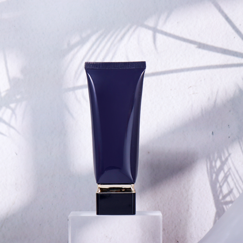 40ml Navy Blue + Black - Gold Square Cap! High - end Beauty and Skincare Hose Packaging