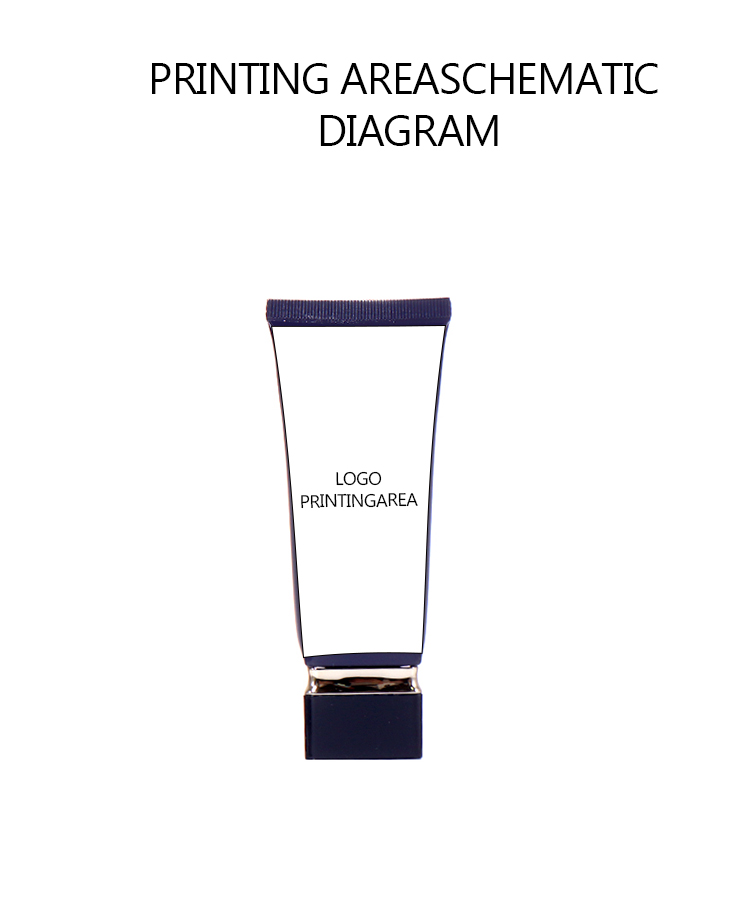 40ml Navy Blue + Black - Gold Square Cap! High - end Beauty and Skincare Hose Packaging factory