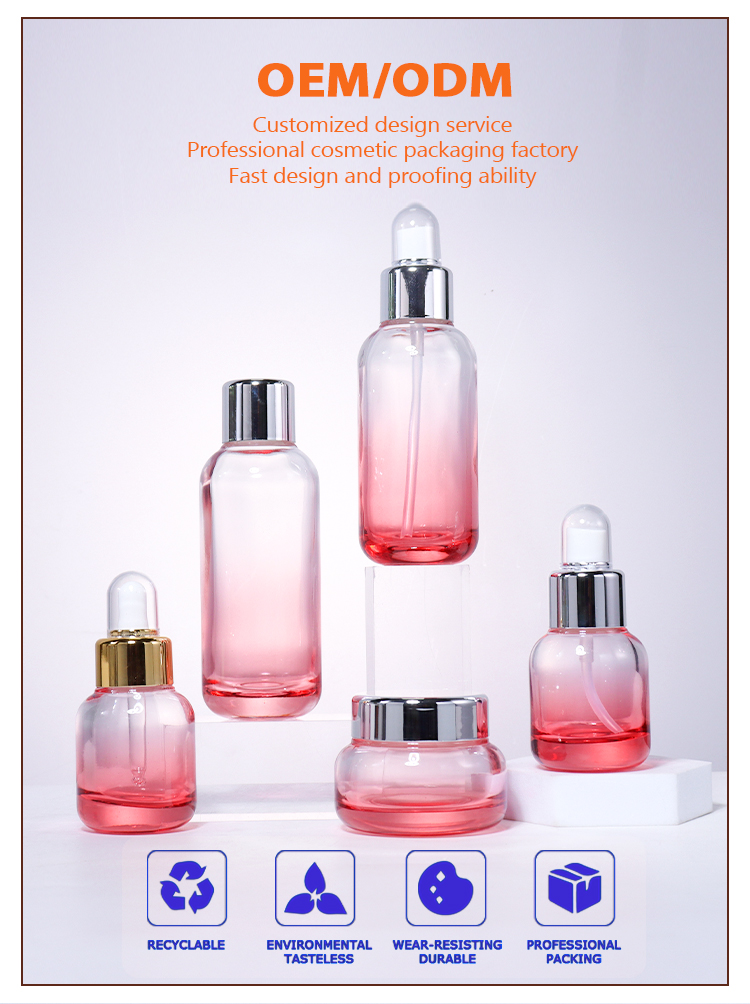 120ML, 100ML, 40ML toners, emulsion bottles, spray bottles, and 50G cream jars supplier