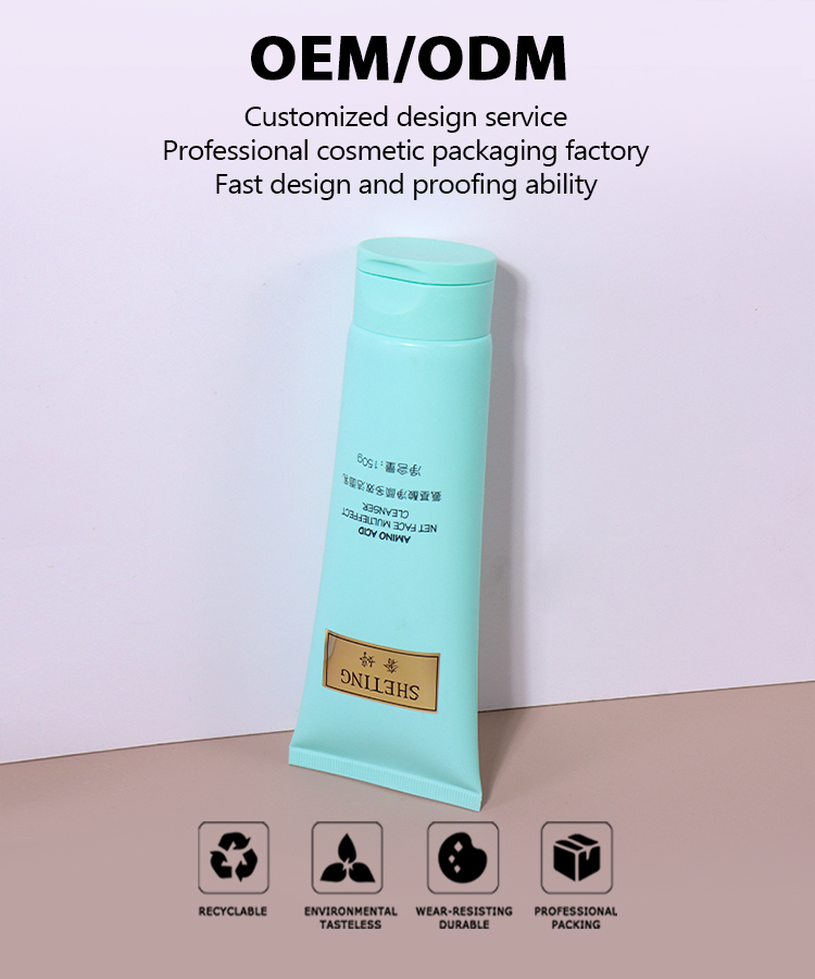 150ml Mint Green Hose, Same - Color Flip - Top Cap Shows Fresh Texture factory