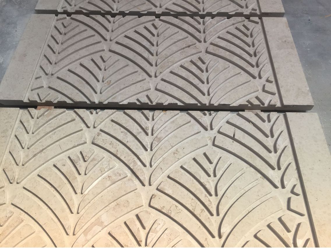 Leather Brushed and Elegant Jura Beige Limestone for Walling Facade manufacture