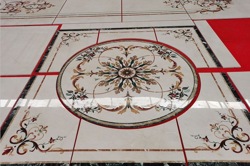 Matte Marble Floor Medallion Standard Dimension 36”x36” supplier