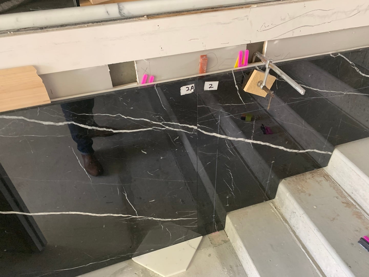 China Black Marquina Marble Slab supplier