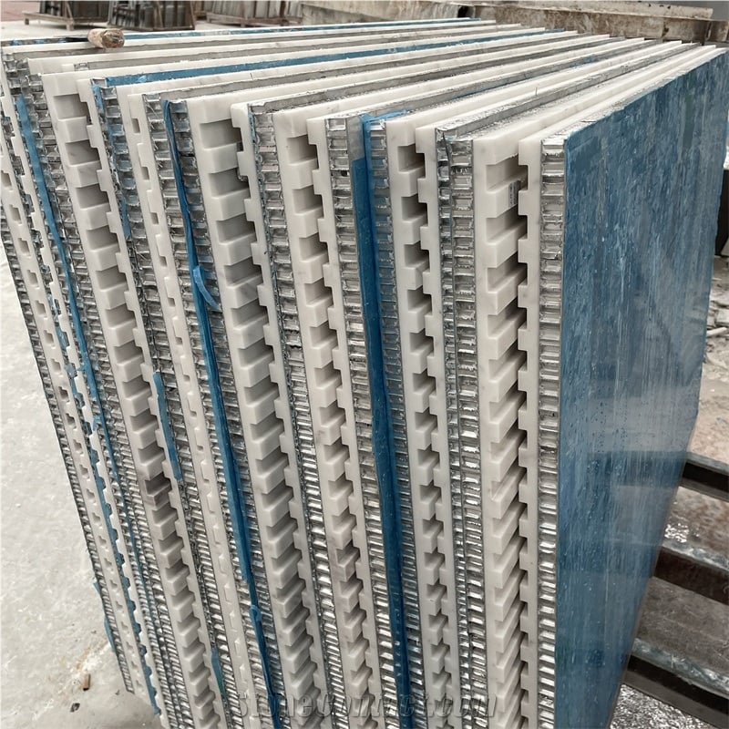 Natural Calacatta White Marble Wall Cladding Composite Aluminium Honeycomb Panel details
