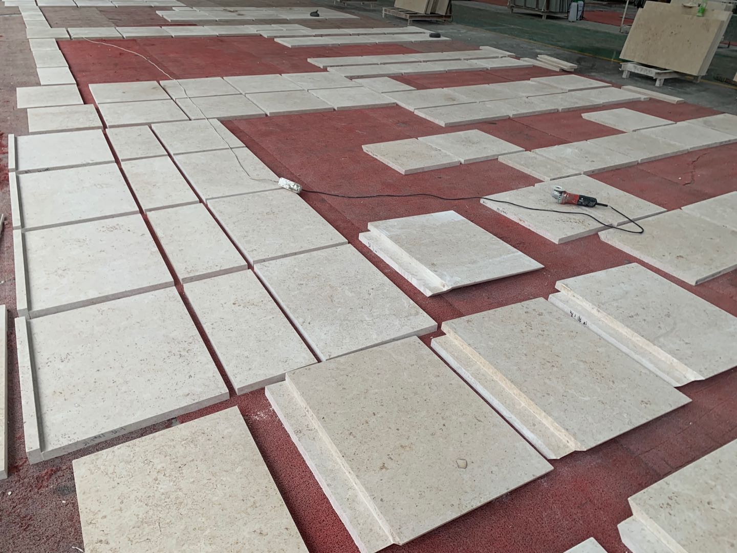 Honed Roman Column Cover of New Jura Beige Marble Stone Pillar Outdoor and Indoor Decorative Pillar Column  factory