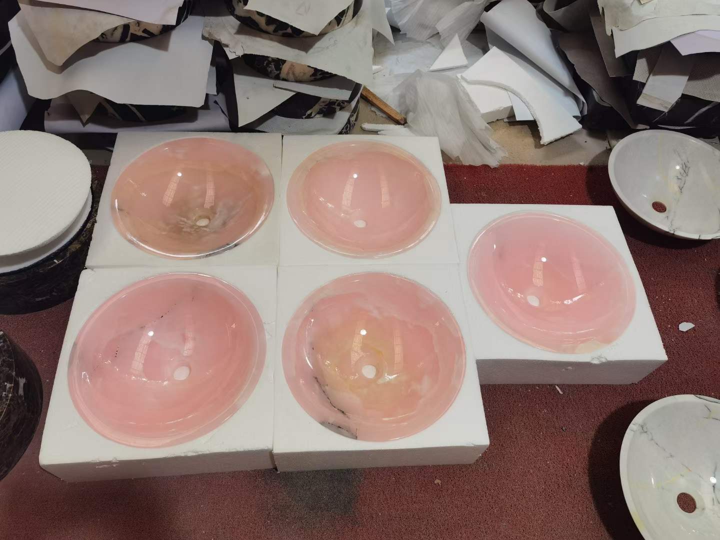 Natural Onxy Marble Basin Sinks supplier