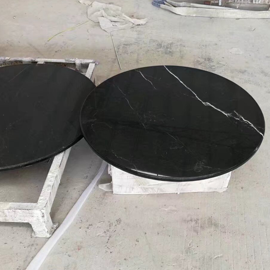 Natural Nero Marquina Black Marble Kitchen Counter and Vanity Top