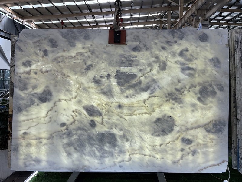 honed beige travertine composite tile with alu honeycomb panel backing-3