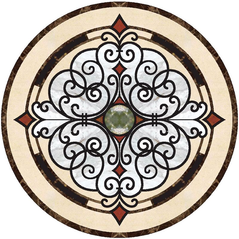 Floor Medallion Marble Mosaic 36”x36” supplier