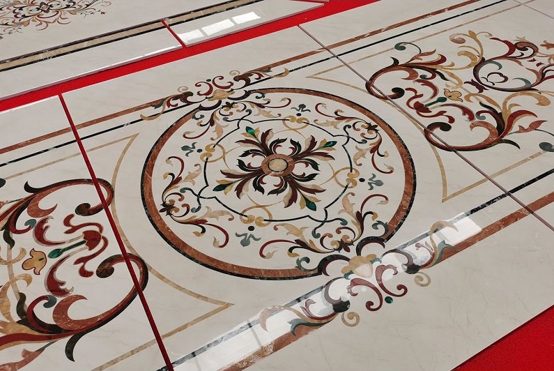 Matte Marble Floor Medallion Standard Dimension 36”x36” factory