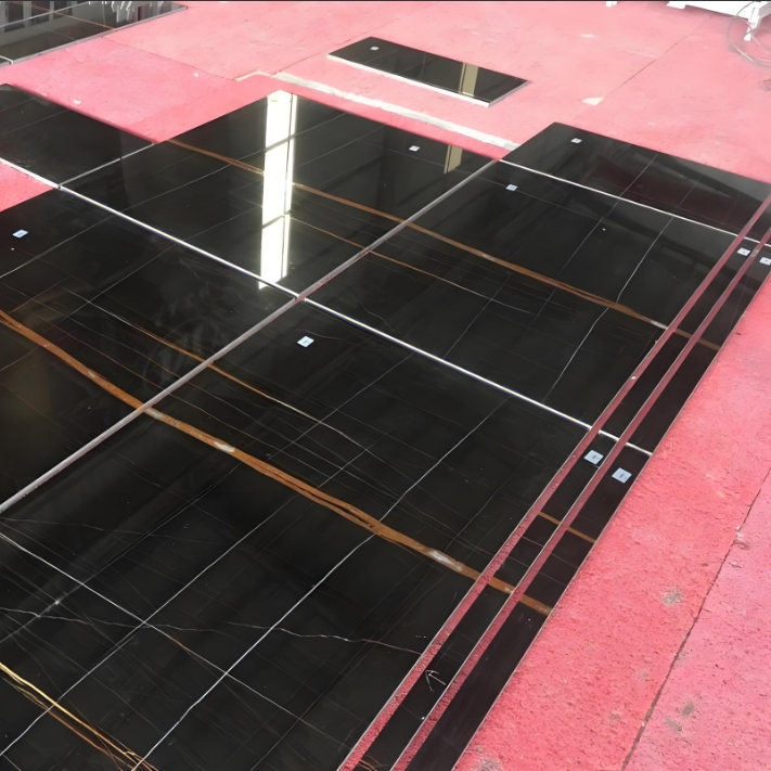 Marble tile for countertop and floor manufacture