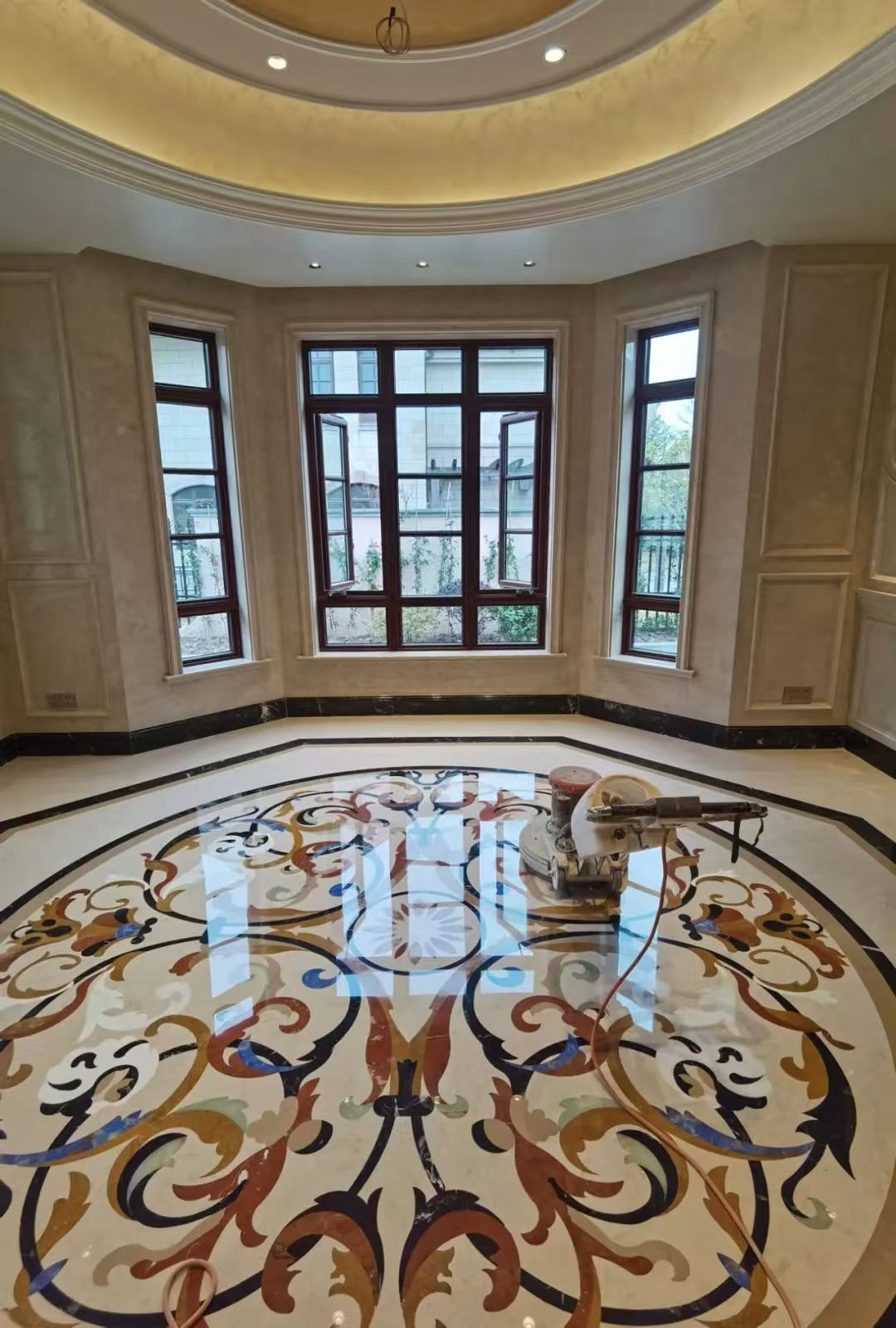 Polished Marble Water Jet flooring decoration details