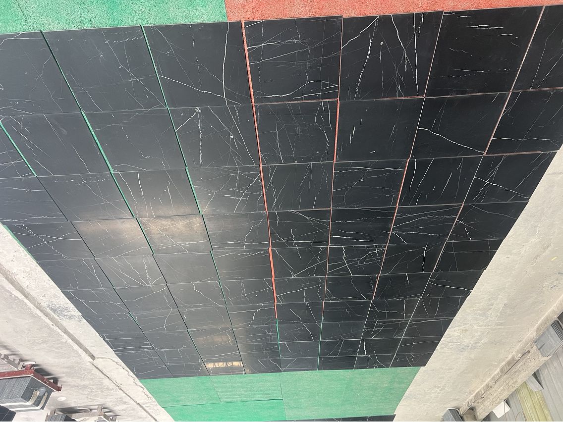 China Black Marquina Marble Slab manufacture