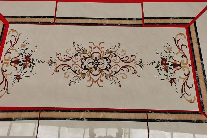 Matte Marble Floor Medallion Standard Dimension 36”x36” manufacture