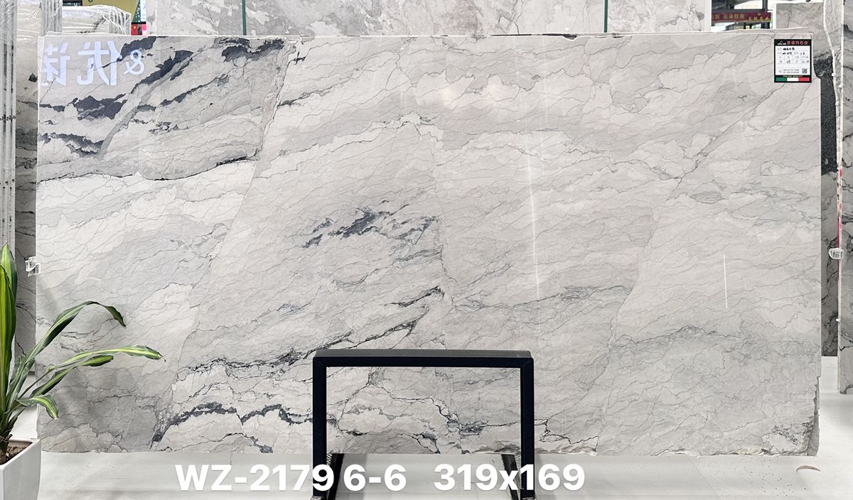Natural Camouflage White marble wall and floor tiles manufacture