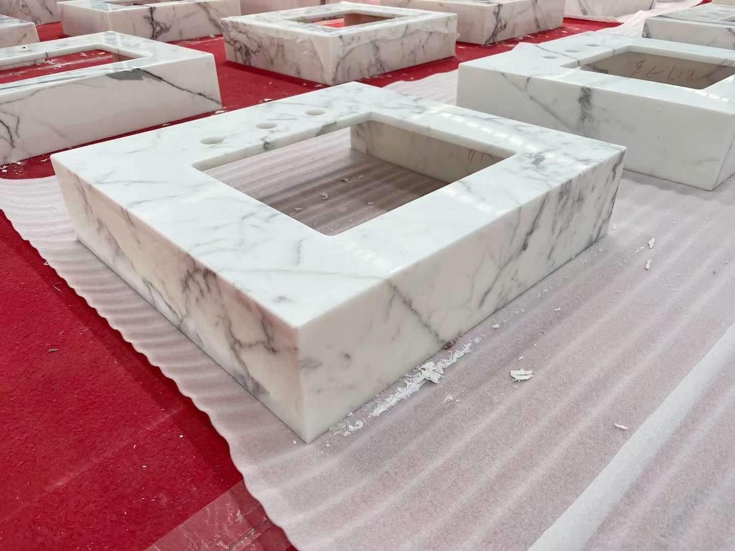 modern marble bathtub-7