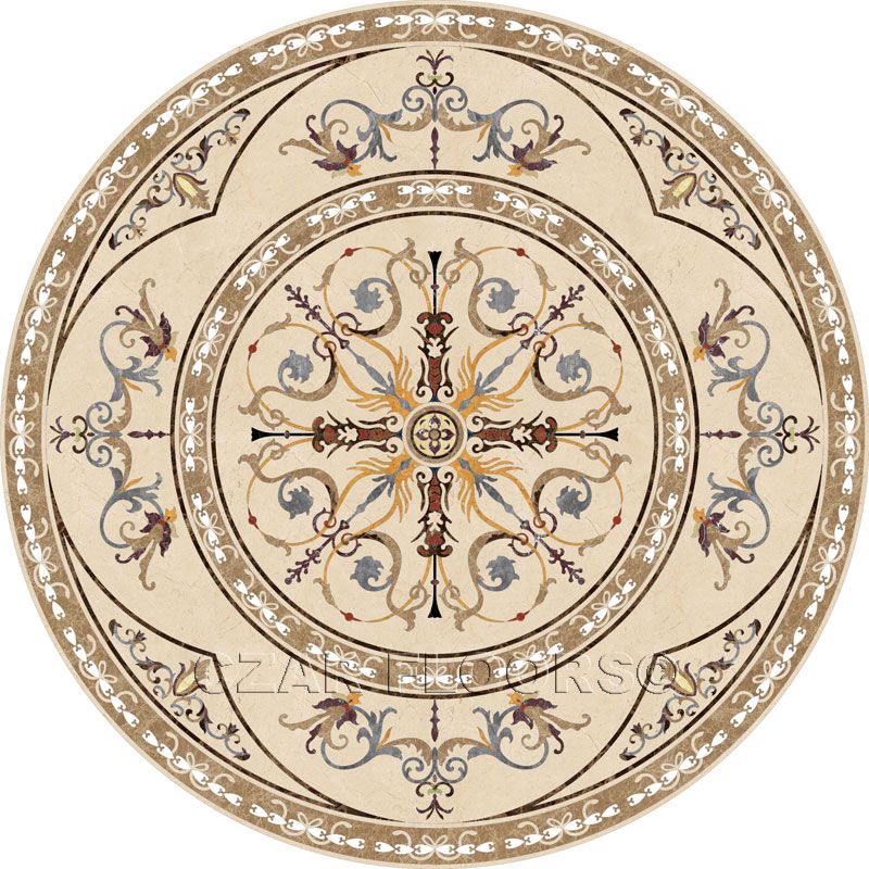 Floor Medallion Marble Mosaic 36”x36” factory