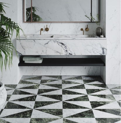 Waterjet Marble Triangles factory