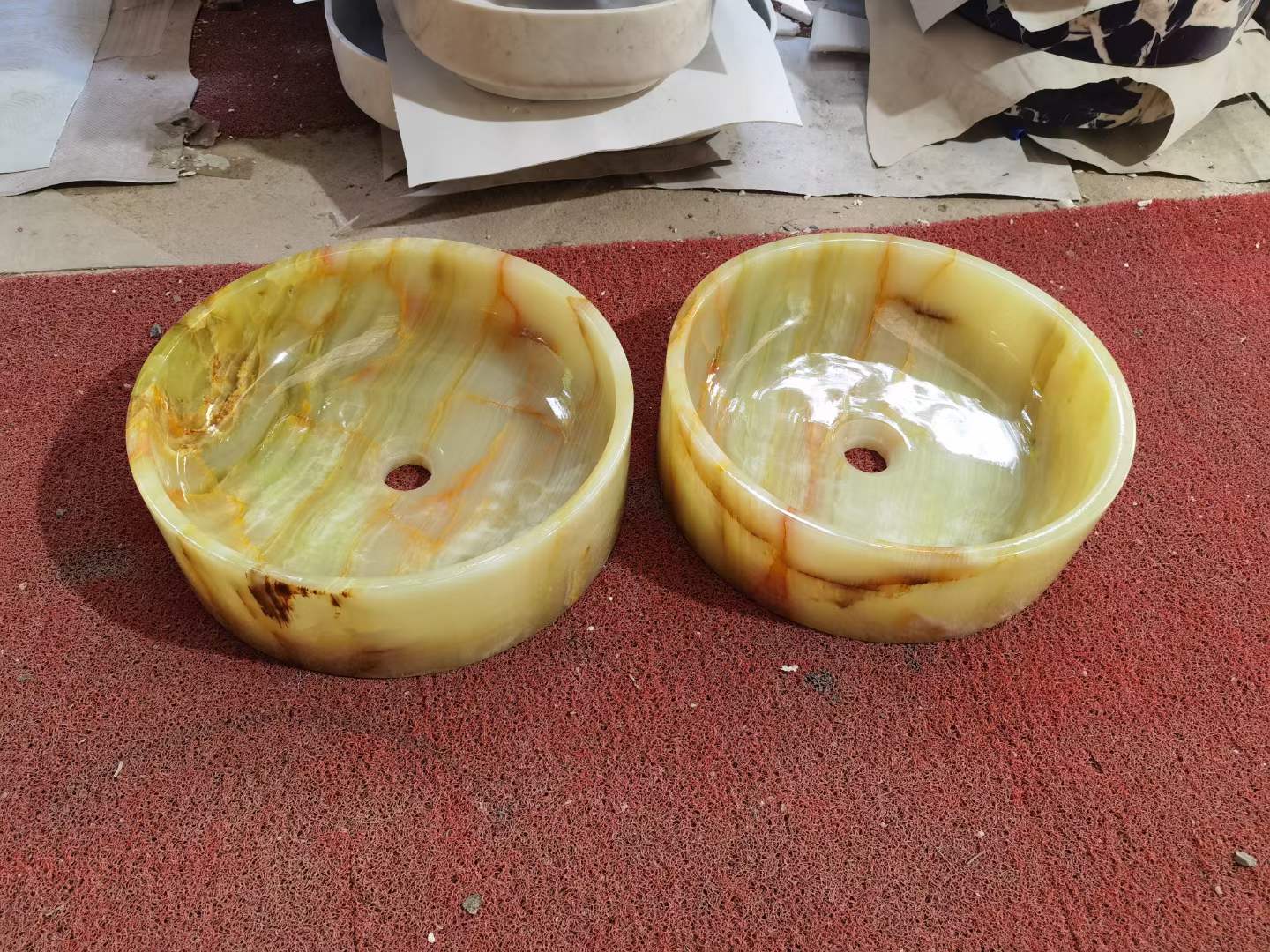 Natural Onxy Marble Basin Sinks factory