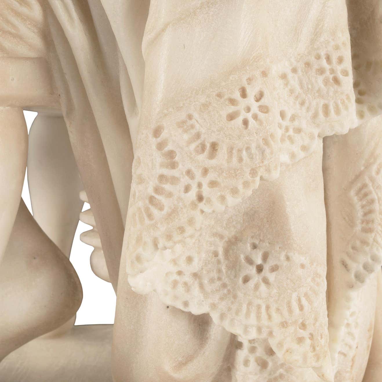 Marble Statue-Young Girl details