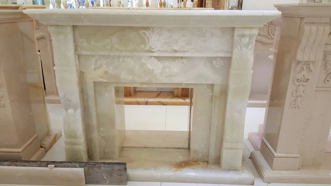 White Marble Fireplace Manufacturer manufacture