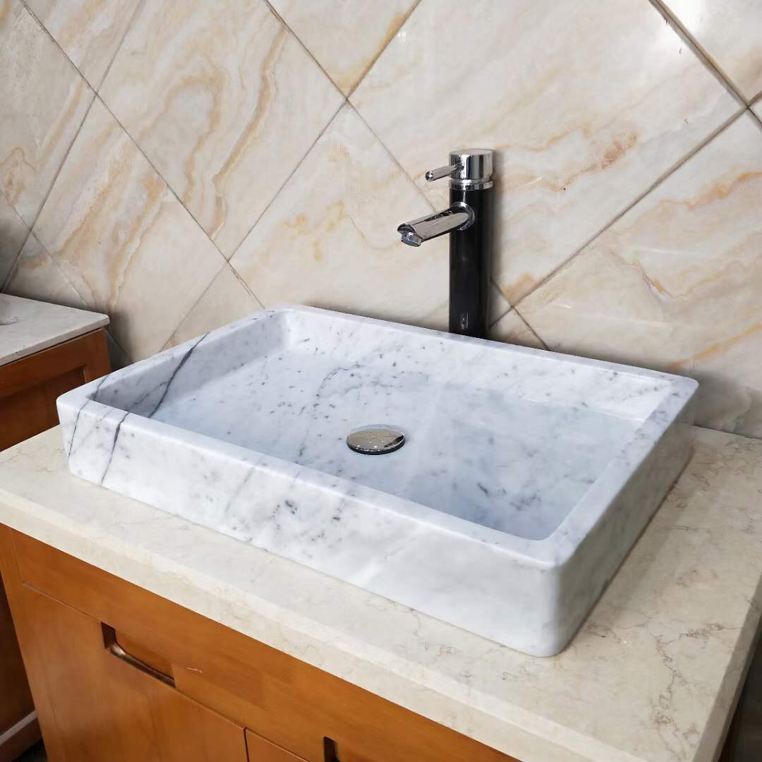 Carrara White Marble Wash Basin factory