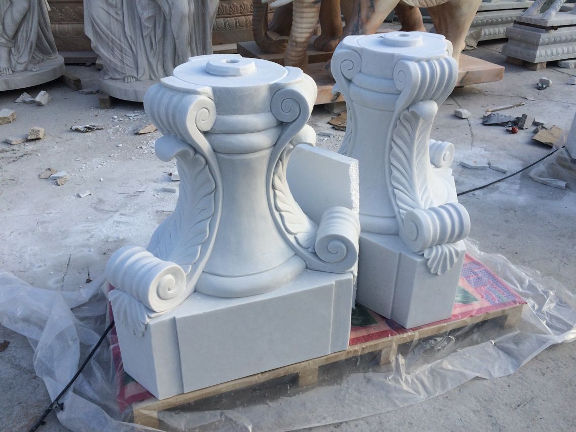 Natural White Marble Sculture Flower Pots supplier